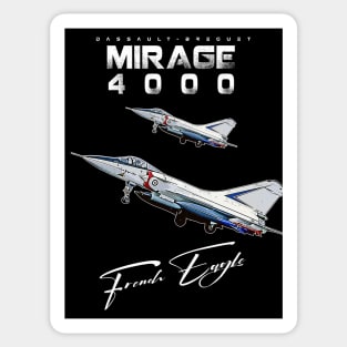 Dassault Mirage 4000 French Vintage long-range interceptor Fighterjet Aircraft Sticker